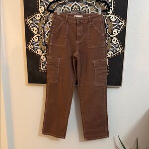 SO Women's Brown Cargo Jeans